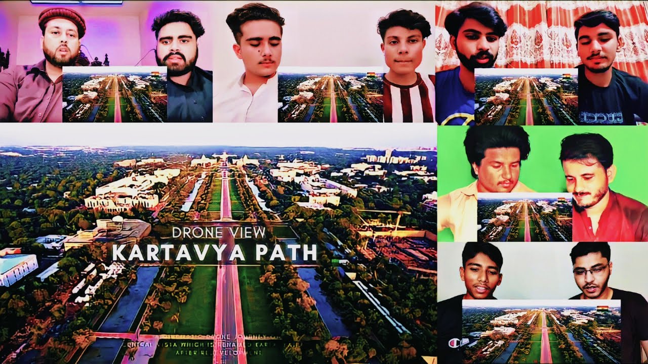 Kartavya Path: Mashup Reaction - First Drone Visuals Of The New Central Vista Avenue | Reaction