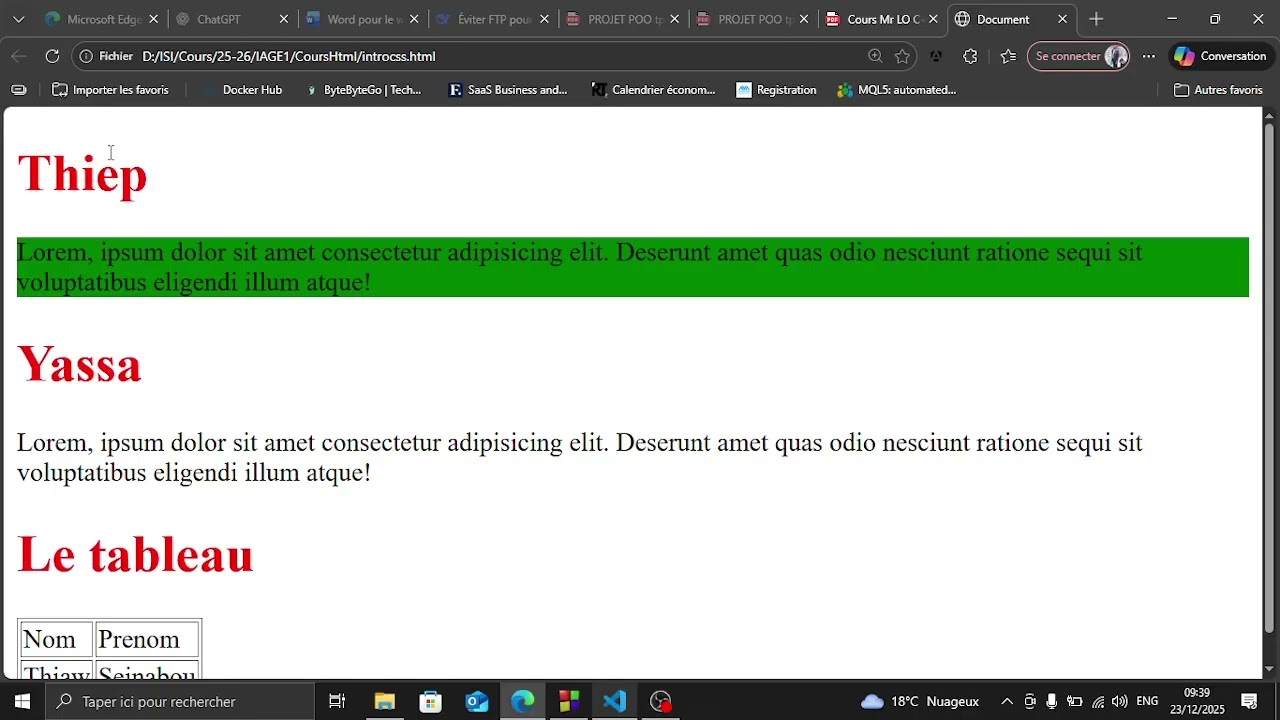 Introduction au CSS| Les marges |  IAGE 1