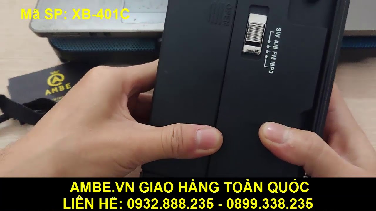 Đài kiêm loa nghe nhạc, đồng hồ, đèn pin Waxiba XB-401