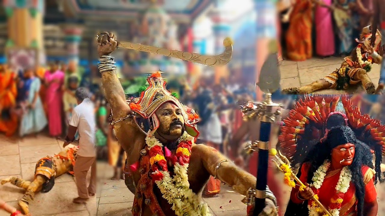 மிரள வைத்த சுடலைமாடசாமி ஆட்டம் குலசை தசரா_ Mutharamman Dasara videos 2023 Naiyandi melam #krichmedia