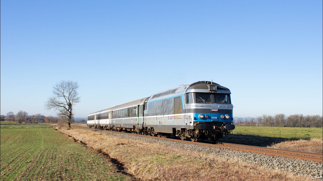 La BB 67424 Isabelle sur l'ICN Paris - Albi