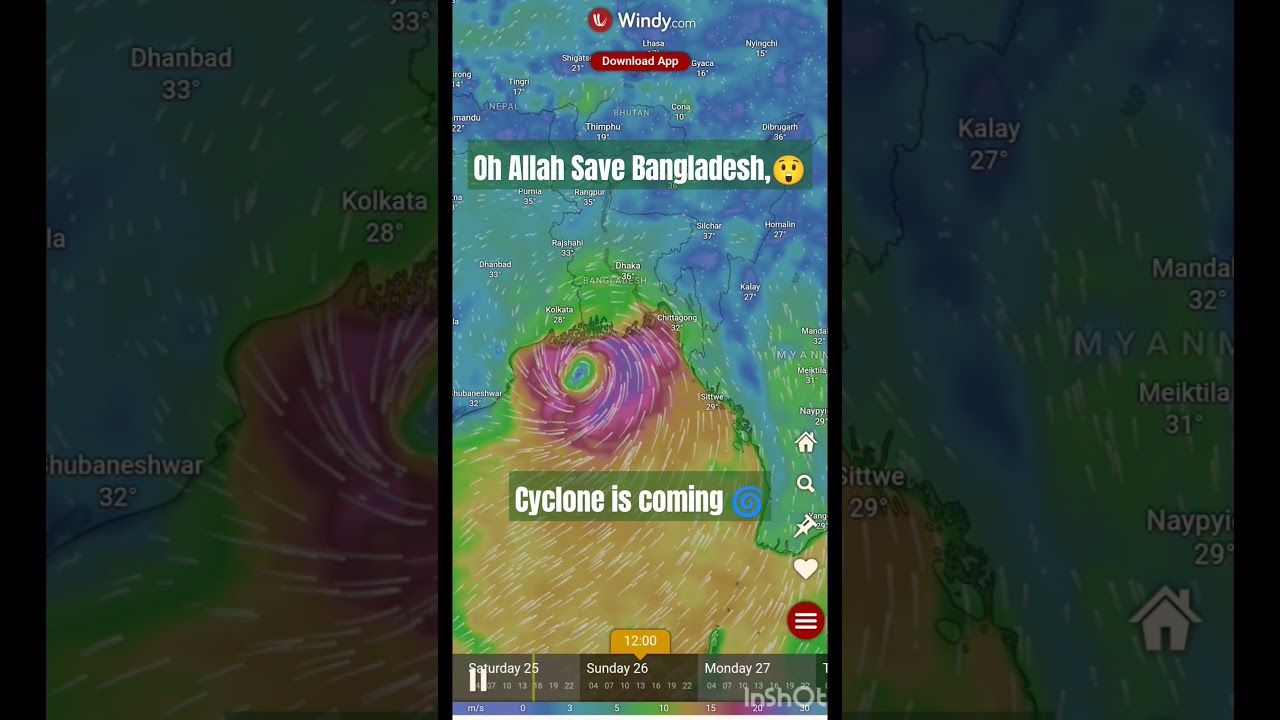 Cyclone Remal Update #cyclone #remal #windy #tsunami #tornedo #earthquake #disaster #rain #viral