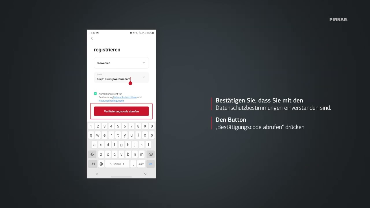 Konto erstellen - Verwaltung von SecuroSmart (Teil 2)