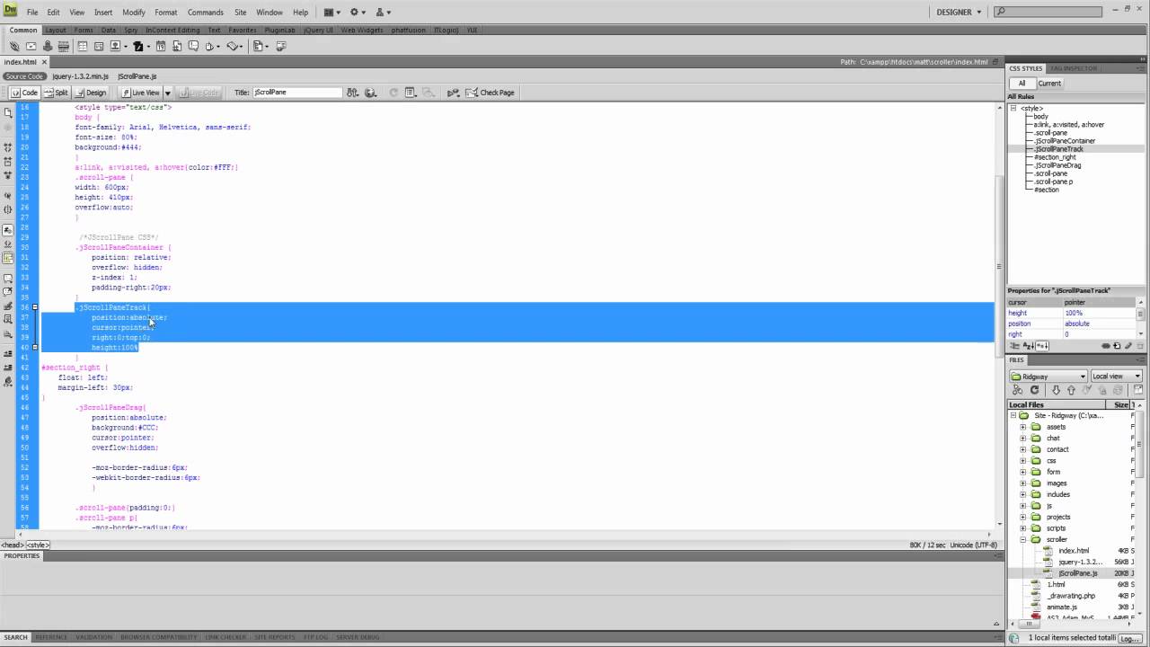 Custom Scroll-pane or Scrollbar