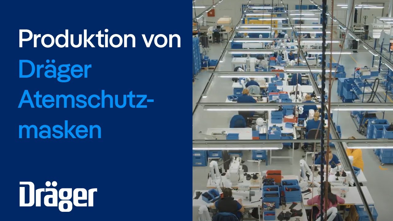Dräger Fertigung der Atemschutzmasken