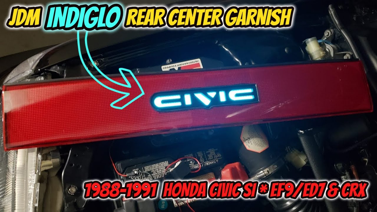 || HONDA EF/ED 88-91 CIVIC/CRX || I made my own "JDM EF INDIGLO REAR CENTER GARNISH"!✨😎
