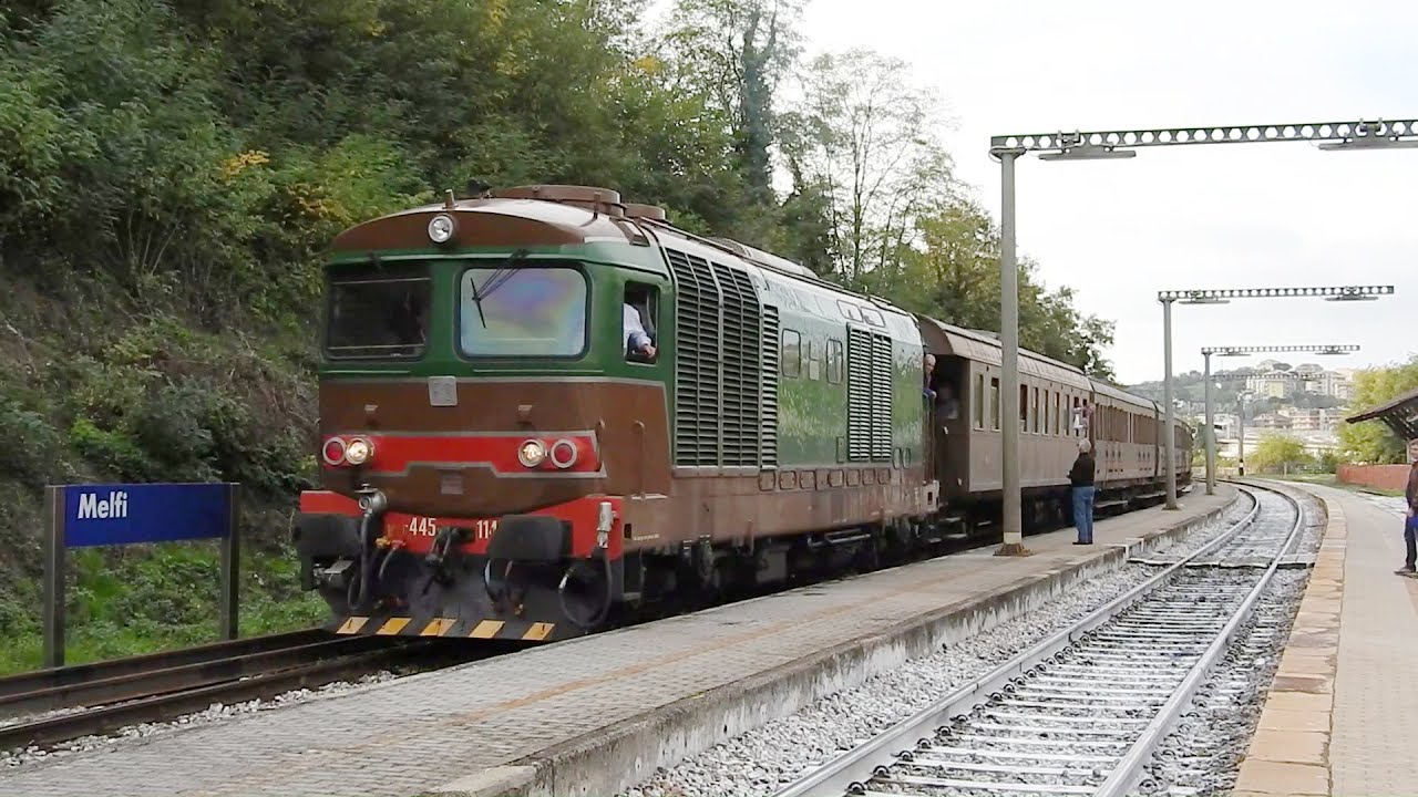 Treno storico Fondazione FS con D445.1145 a Melfi