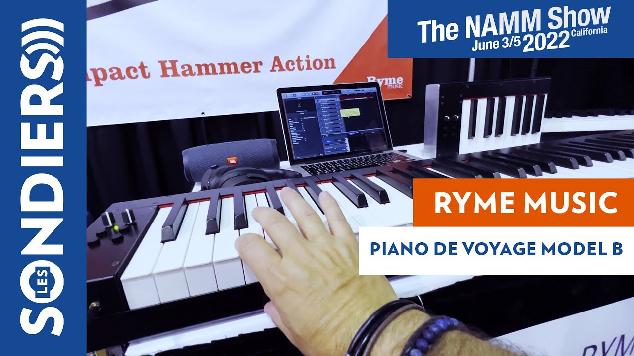 [NAMM 2022] RYME MUSIC - PIANO DE VOYAGE MODEL B - Clavier à toucher lourd démontable / portable.