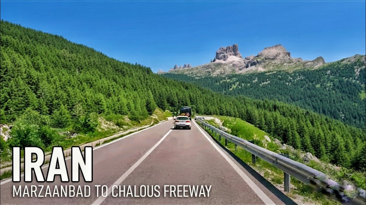 ASMR Driving Marzanabad to Chalus | Peaceful Highway Drive Iran 2025