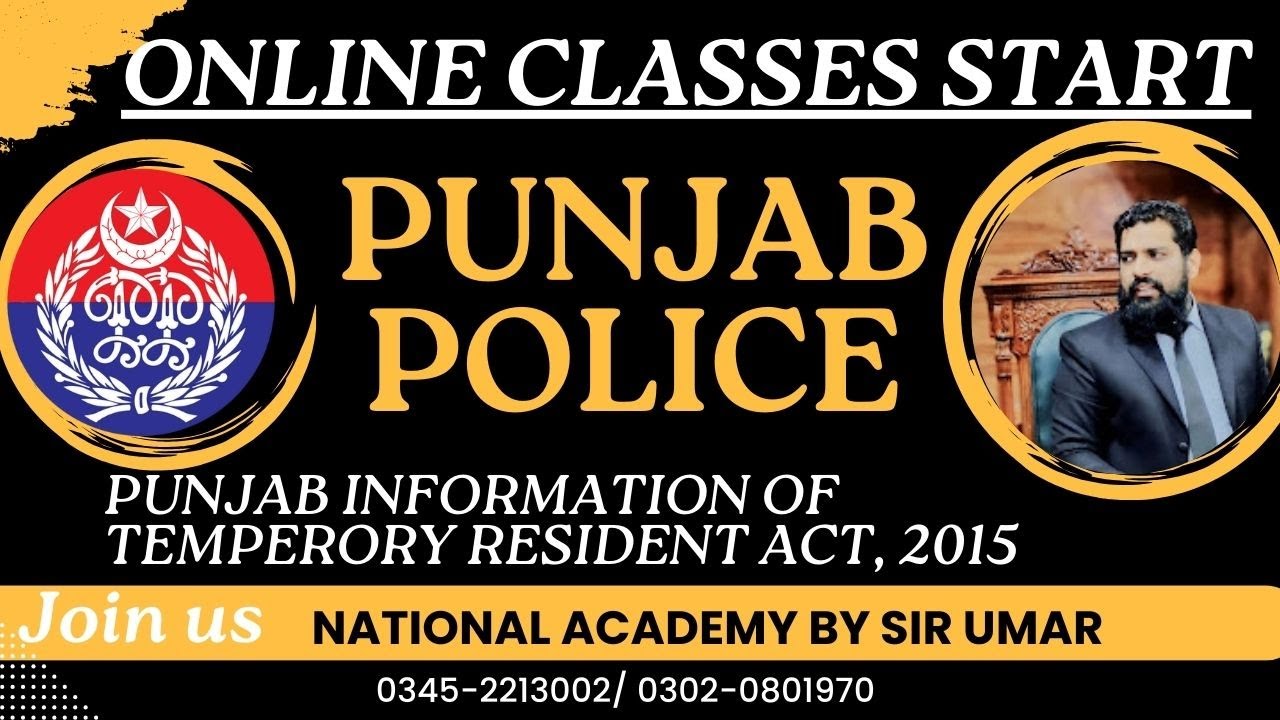 PUNJAB INFORMATION OF TEMPORARY RESIDENT ACT, 2015