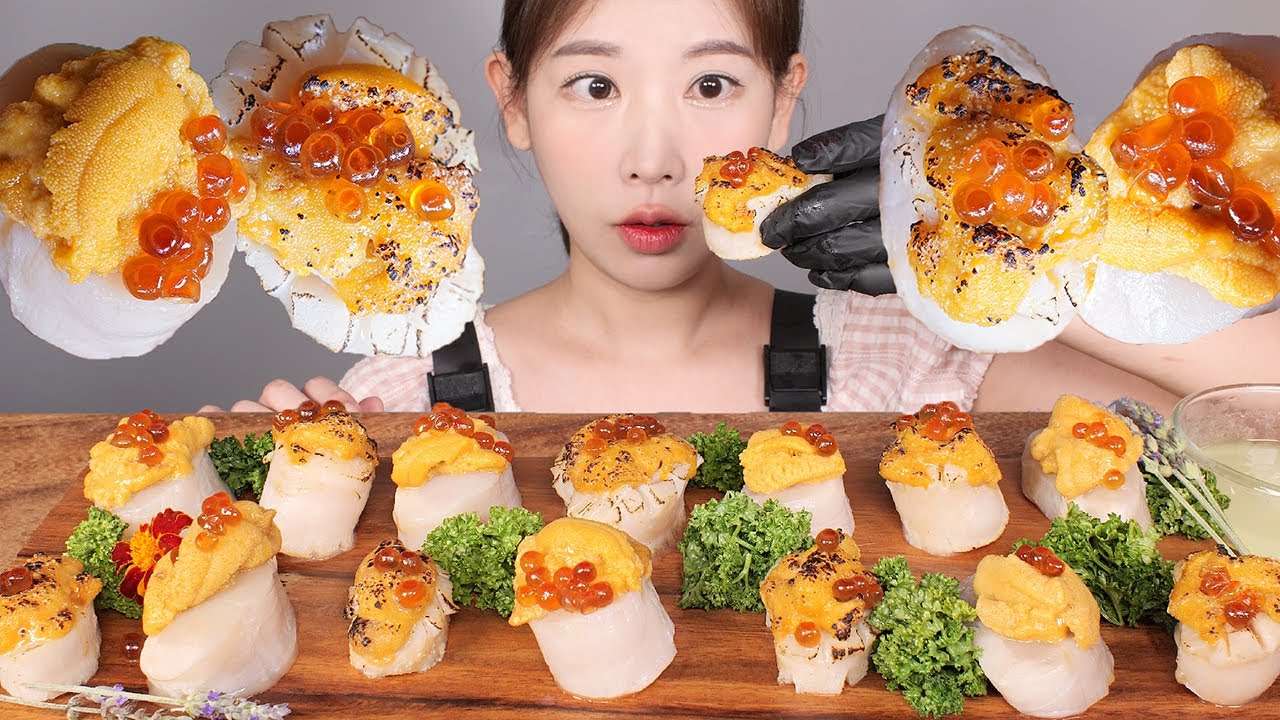 Я еду три морепродукта, которые люблю вместе🧡 [eating show]mukbang korean food