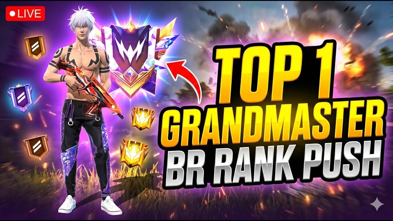 🔴[Live Free Fire New Season Br Rank Push live !!