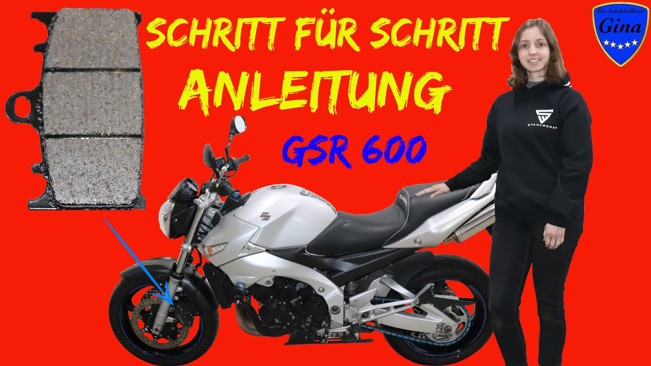 ЗАМЕНА / ЗАМЕНА ПЕРЕДНИХ ТОРМОЗНЫХ КОЛОДОК 🔹 SUZUKI GSR 600 🔹 ПОШАГОВАЯ ИНСТРУКЦИЯ 🔹 ОБУЧЕНИЕ