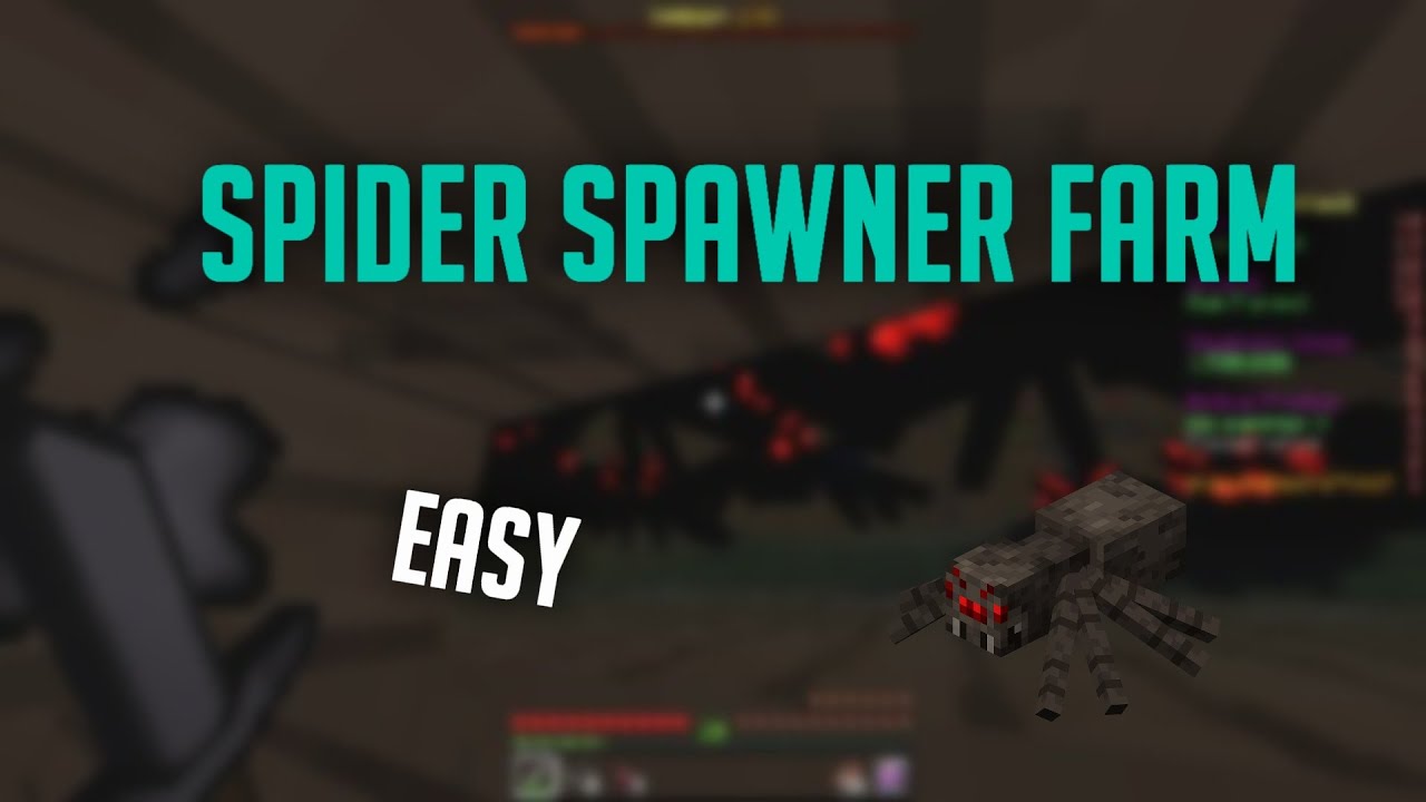 EASY XP SPIDER SPAWNER FARM TUTORIAL - Minecraft Skyblock Cubecraft