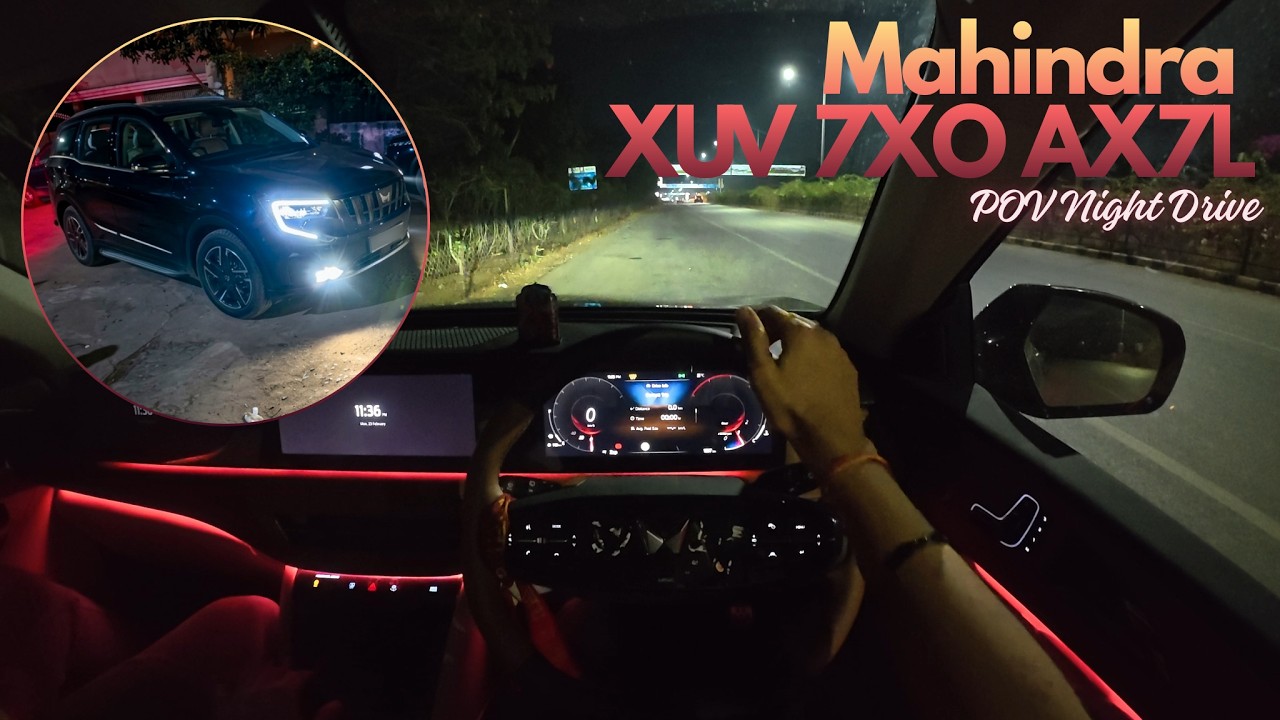 Mahindra XUV 7XO AX7L Diesel Manual POV Night Drive