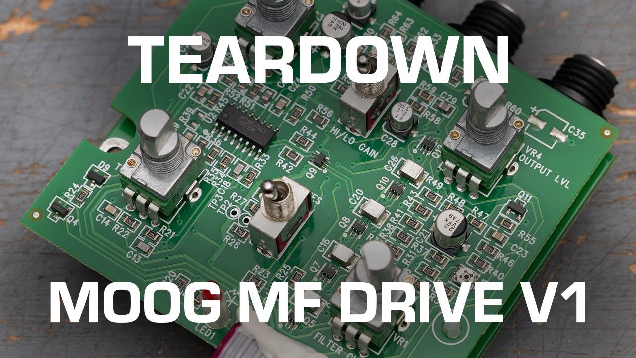 Moog Minifooger MF Drive Teardown! See what's inside!