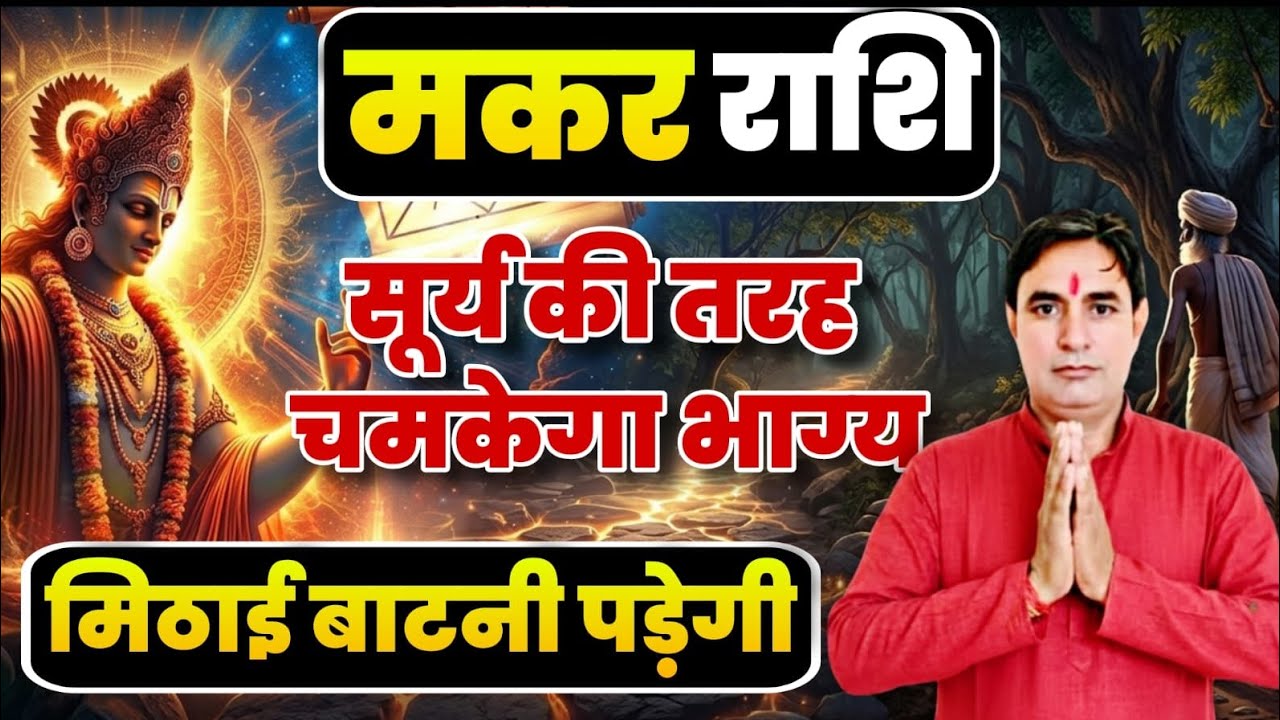 मकर राशि सूर्य की तरह चमकेगा  भाग्य : मिठाई बाँटना पड़ेगा.. Makar Rashi (Capricorn) 