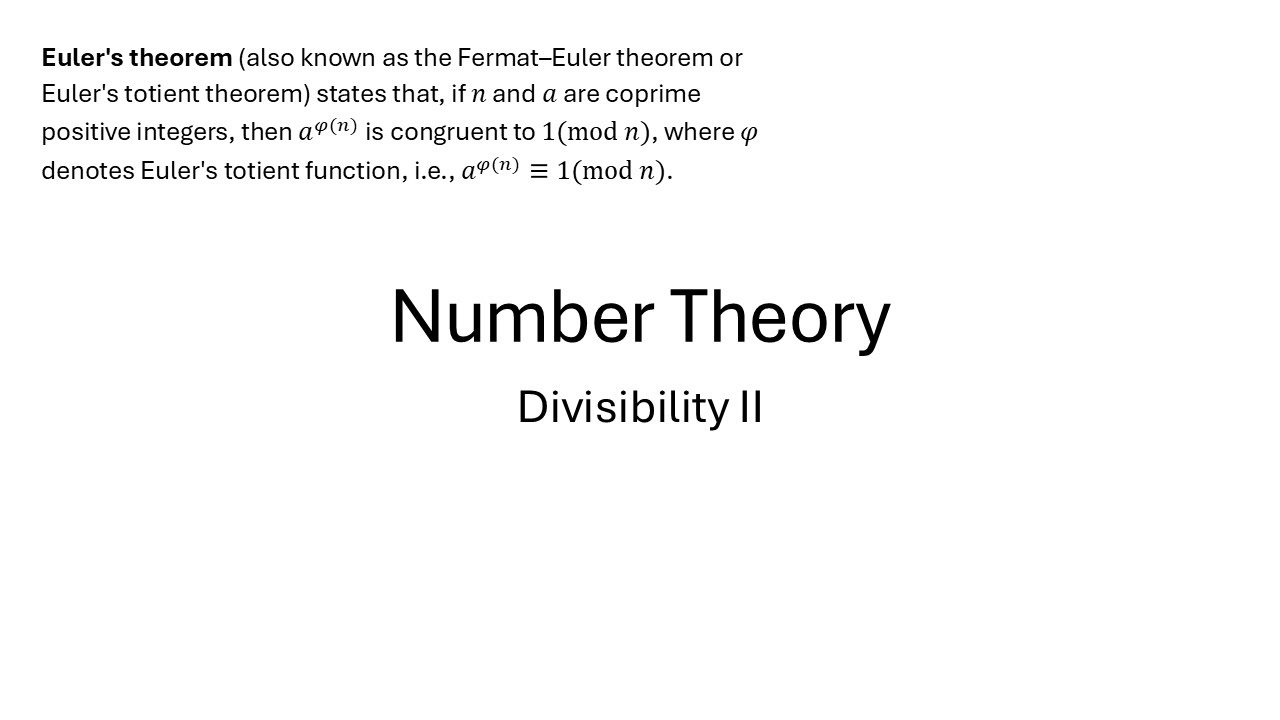 Divisibility - Part 2
