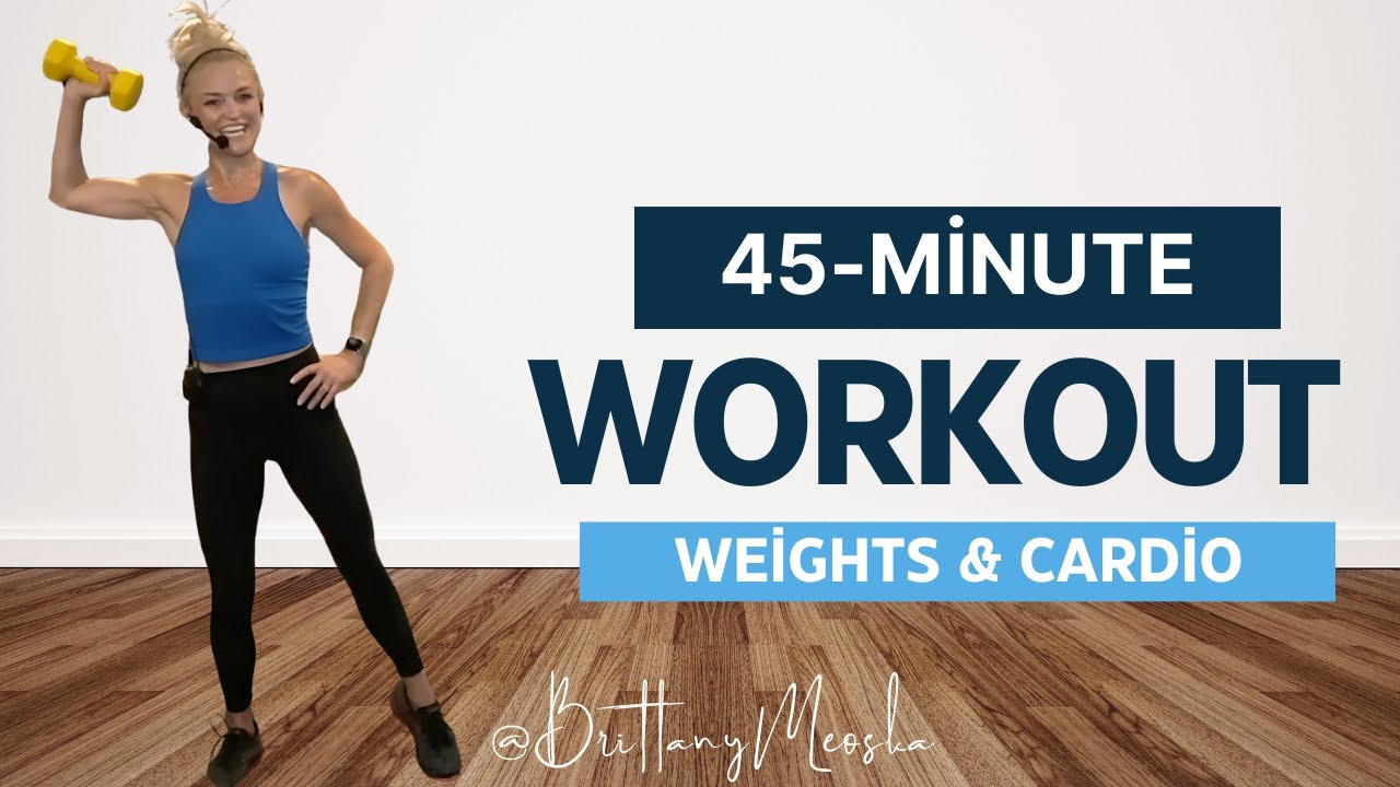 45 Minute Strength Training | Total Body Workout | Weight Lifting | Cardio