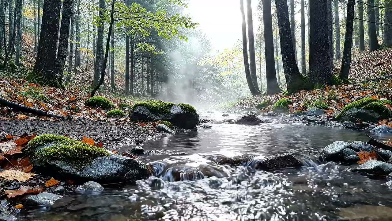 Lofi Piano by the Stream – Relaxing Music with Gentle Water Flow for Focus & Calm