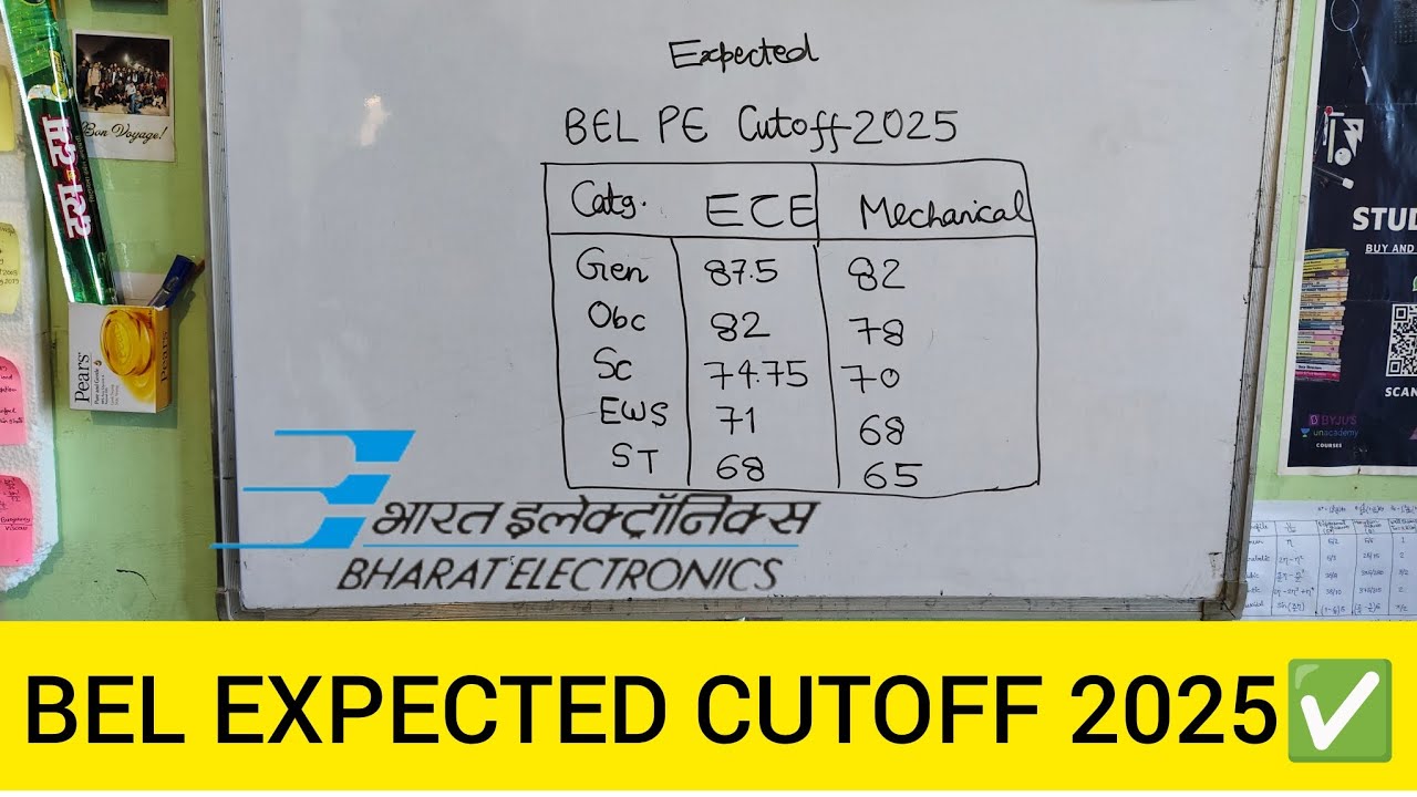 BEL Probationary Engineer Expected Cutoff 2025 | Answer Key Released 
