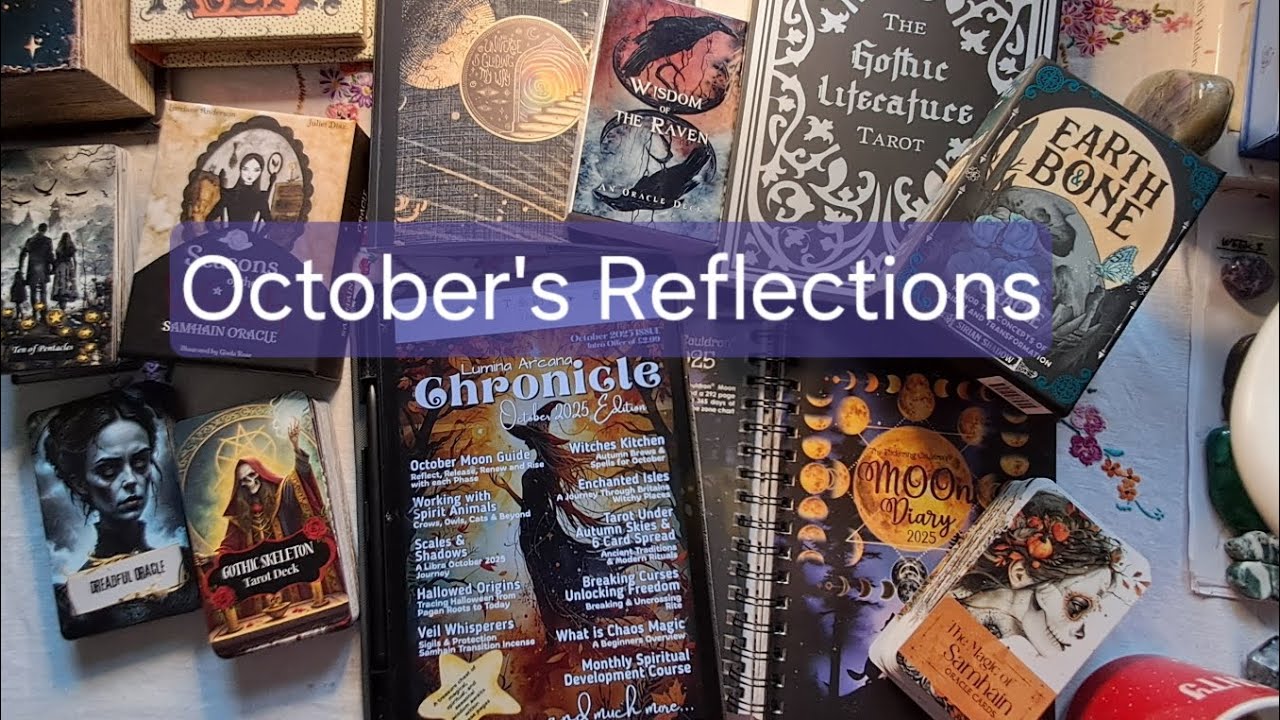 October Tarot, Journals, Practices & hashtags  #spookyseasontags  #spookyseason 