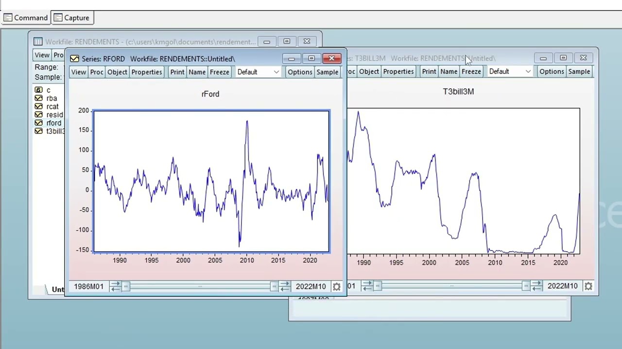EViews 14 (Économétrie) 2/ Workfile et importation de données