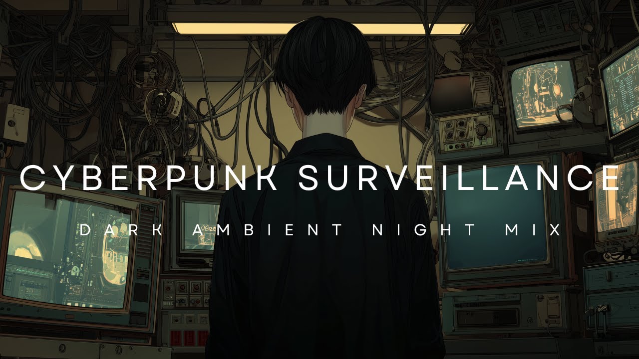 1 Hour + Animated Cyberpunk Dark Ambient Study, Coding, & Focus 