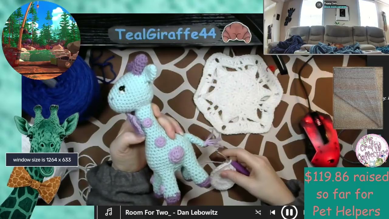 Voulez-Vous Crochet Avec Moi! Continuing the Hexi Blanket!  Also, raising $ for PetHelpers! Artwork