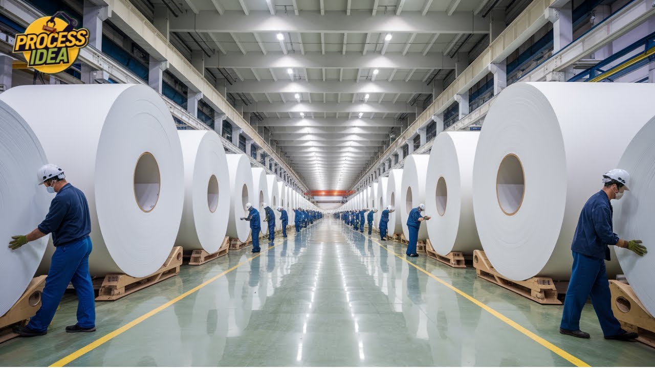 How PAPER Is Made From TREES | UNBELIEVABLE! Paper Manufacturing Process