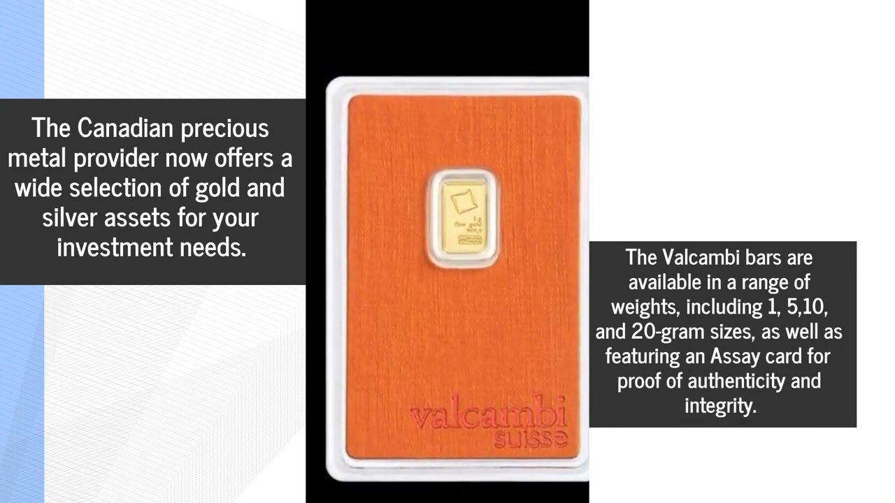 Find 1 gm, 5 gm, 10 gm & 20 gm Valcambi Suisse Gold Bars At This Top Ontario Precious Metal Dealer