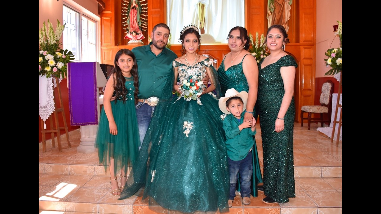 Misa por su 15 Años de  Alexandra Rubí Herrera Fernández, Trojes, Valparaiso, Zacatecas.