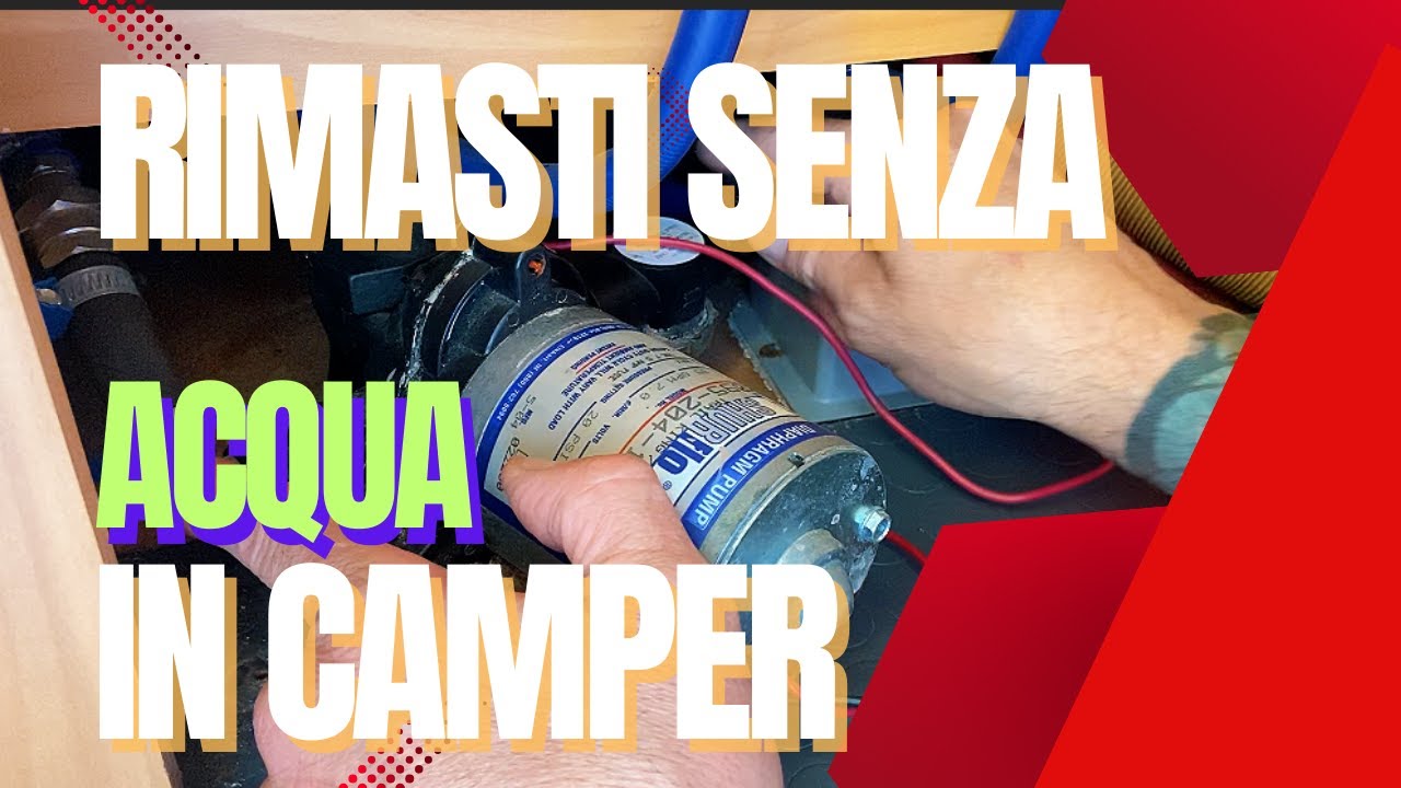 Sostituire la pompa dell'acqua sul camper
