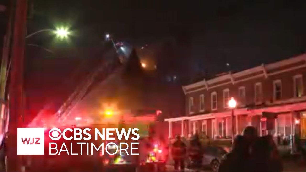 Large fire response to blaze at historic Baltimore building
