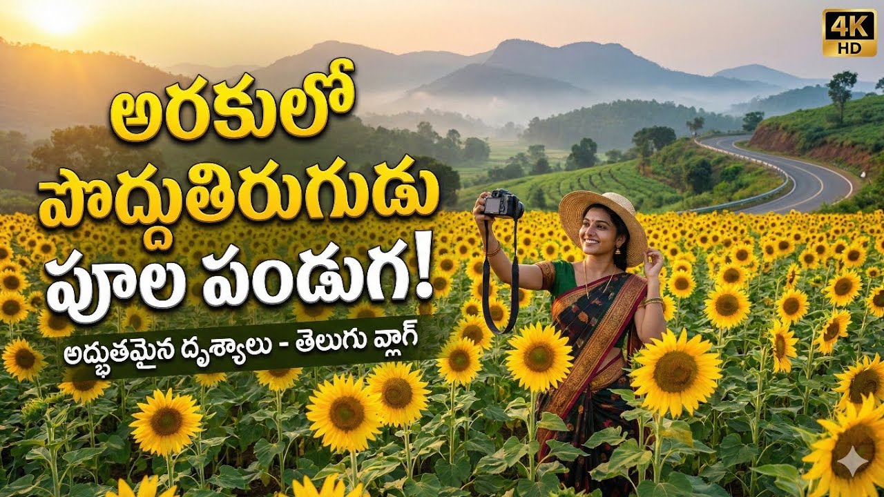 ARAKU Sunflower Fields 🌻 | ప్రకృతి వేసిన పసుపు చిత్రపటం