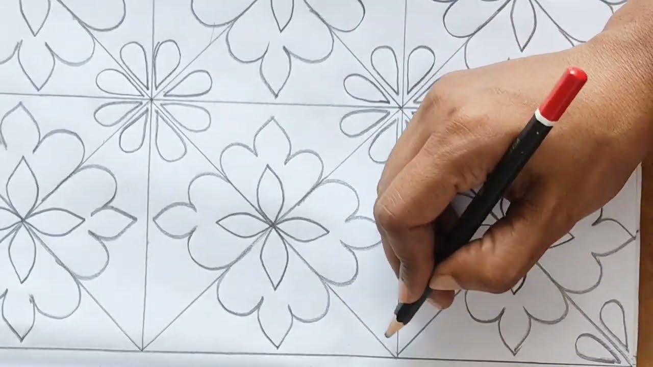 Hand embroidery nice nakshi kantha design art tutorial