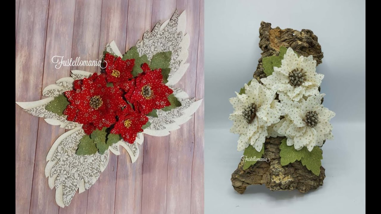 Tutorial stelle di Natale varie misure con la stessa fustella! #natale #fustelle #fustellomania