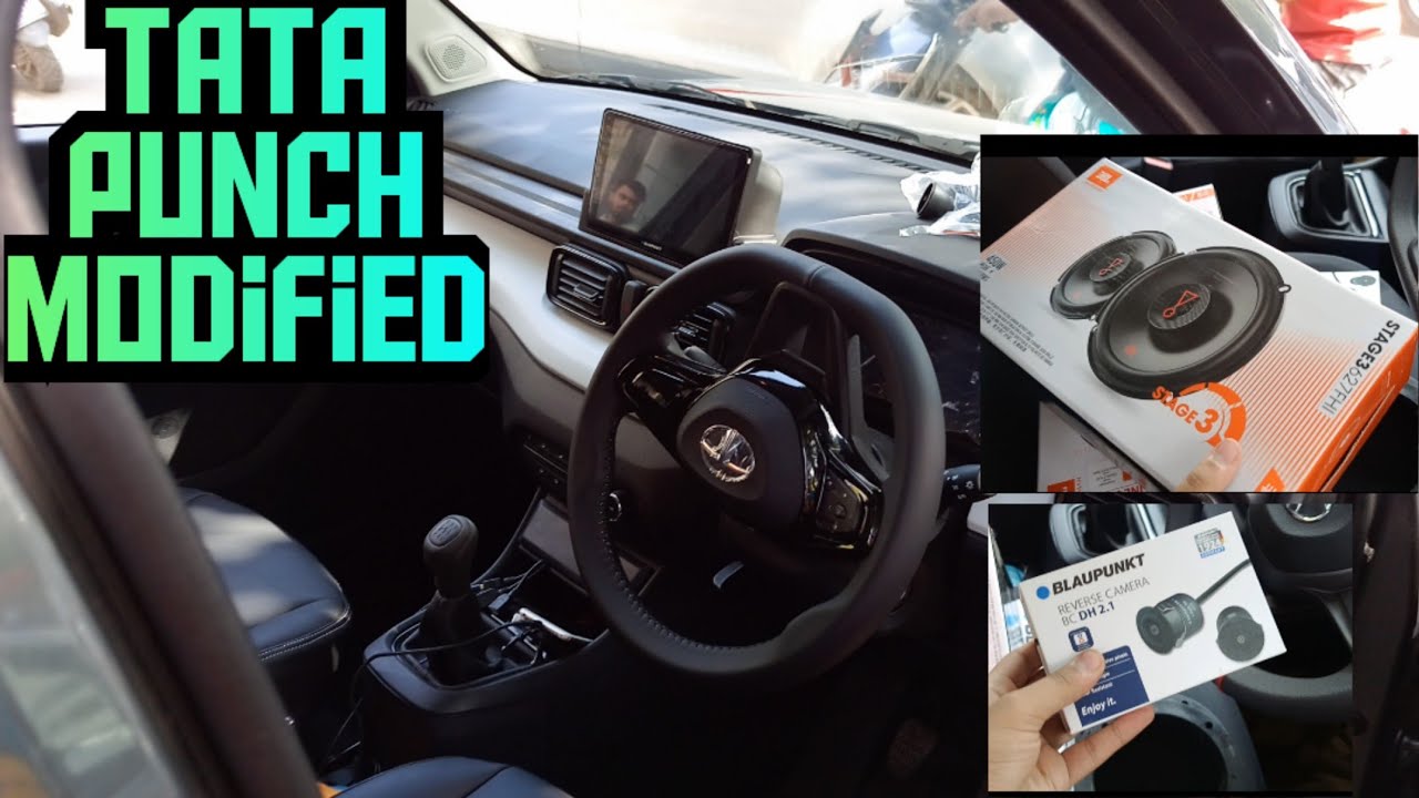 Tata Punch Base Model Budget Friendly Modifications🤩❤JBL Audio Setup 9 Inch Android Screen ❤🤩