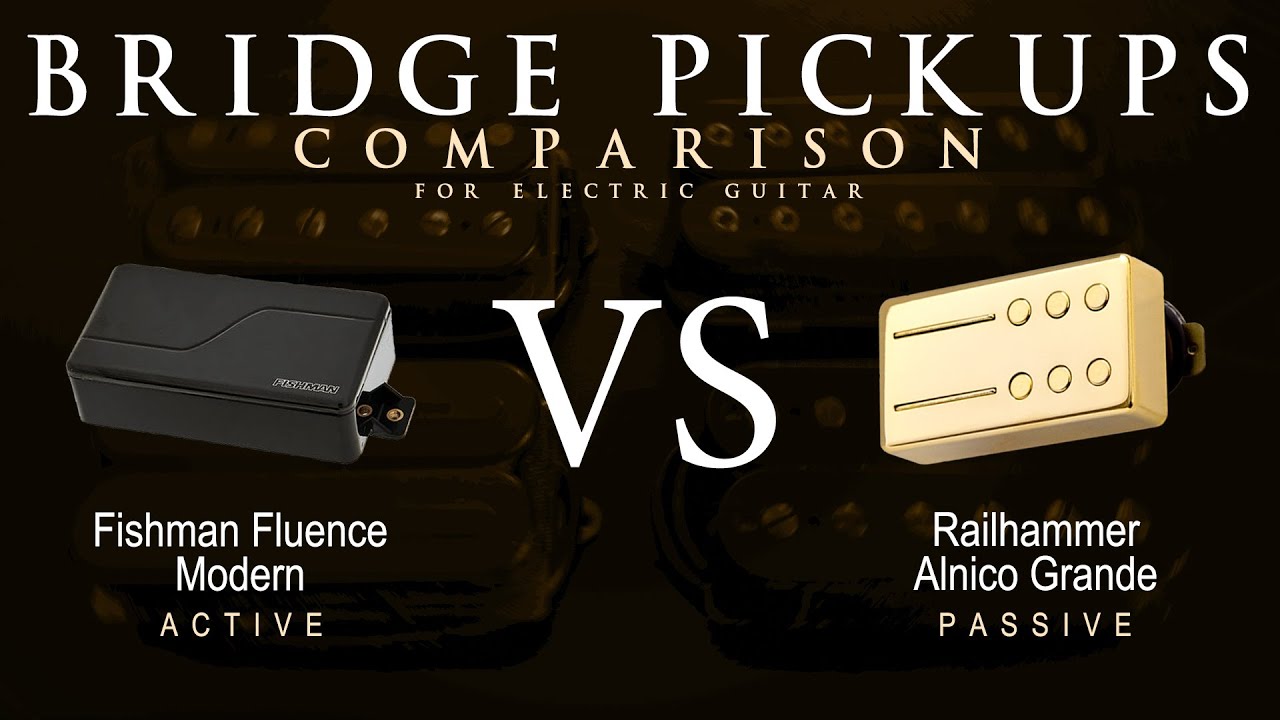 Fishman FLUENCE MODERN vs Railhammer ALNICO GRANDE - Bridge Guitar Pickup Comparison Tone Demo