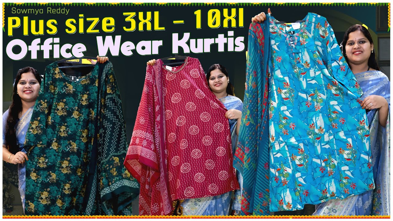 PLUS SIZE FASHION EXPERT Shares 3XL to 10XL Office Wear Dresses