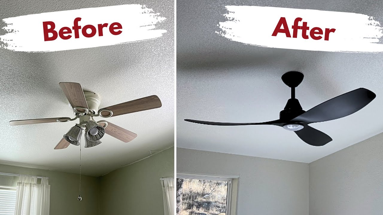 How to Replace an Old Ceiling Fan - Full Installation & Wiring Guide | Builds by Maz