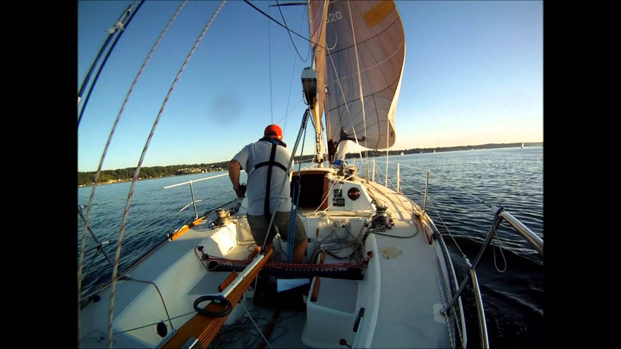 Singlehanding a J35 During Race 1 of The Sept Six Pack Series , 9-7-2012