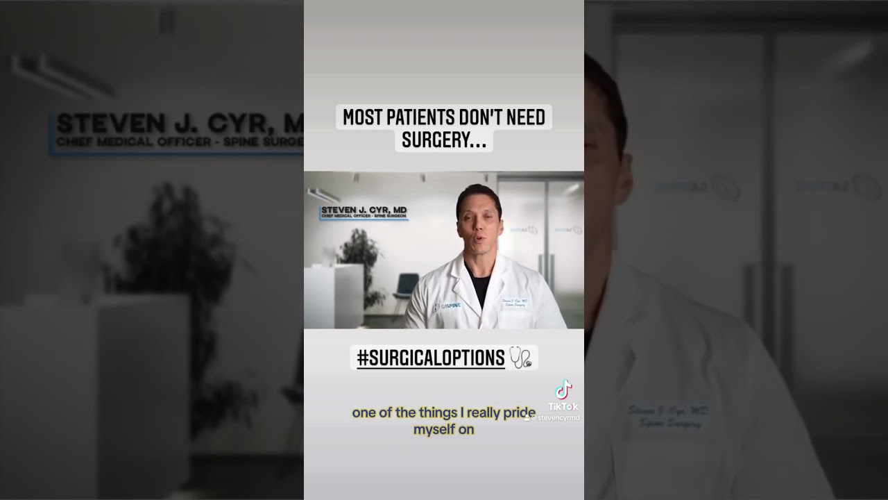 Most People Don't Need Surgery