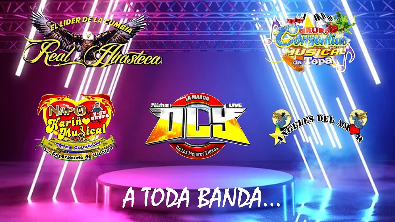 MIX DE BANDA ELECTRONICA A TODA BANDA PUROS EXITOSS!!! EN VIVO FUL HD 2022
