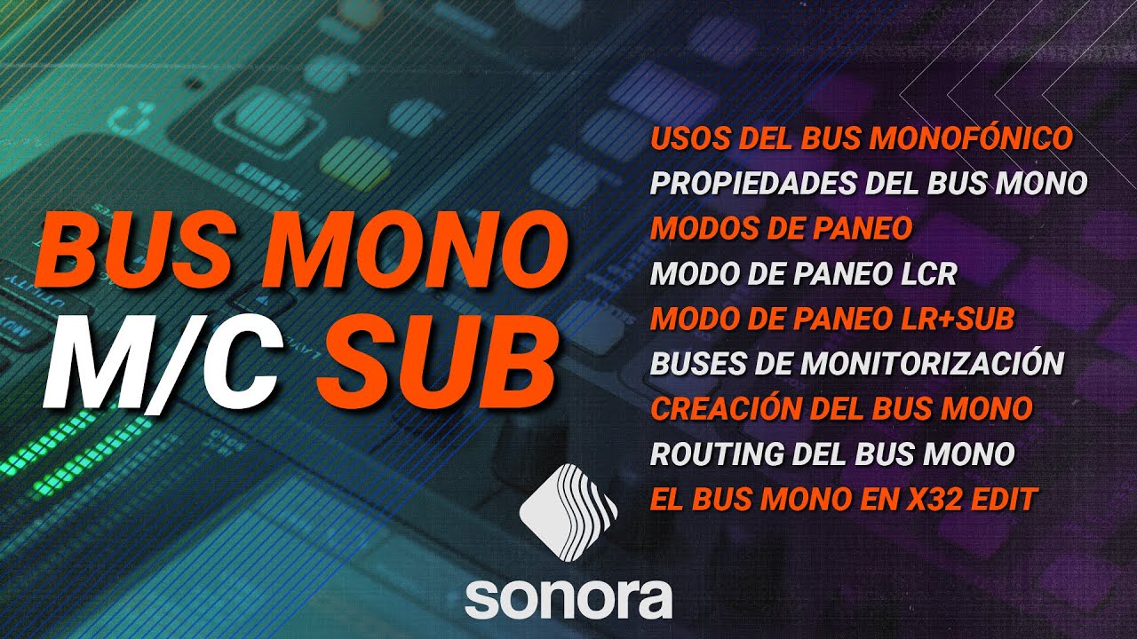 Behringer X32 - Usos y configuraciones del bus principal monofónico, Canal Mono/sub (MC Channel)
