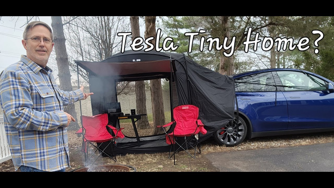 Tesloid Model Y Tent Set Up and Review