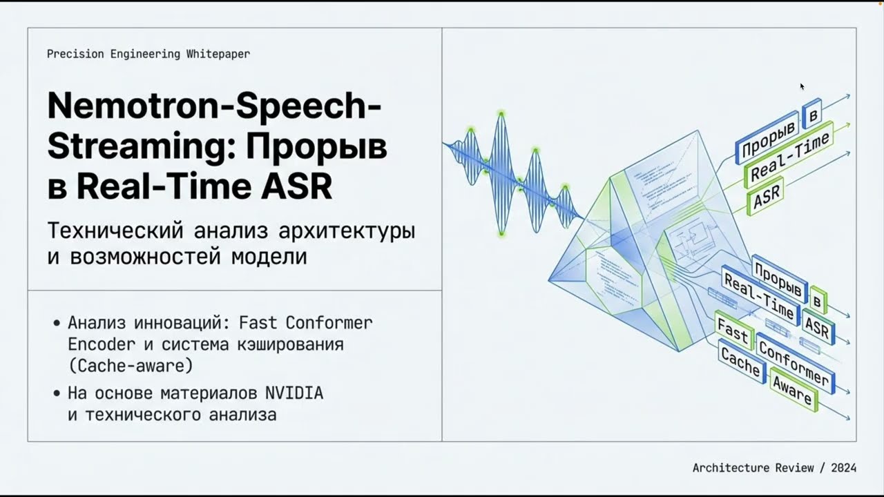 NVIDIA Nemotron-Speech: руководство по локальной установке и стримингу в реальном времени