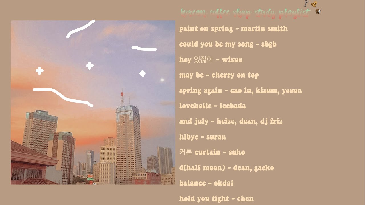 카페; korean coffee shop study/chill playlist