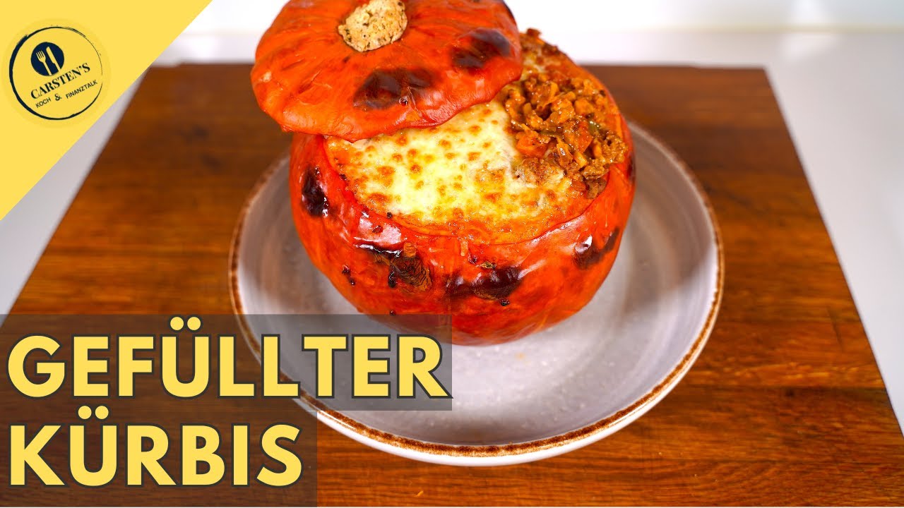 Gefüllter Kürbis - ein herzhaftes Rezept für kalte Tage!