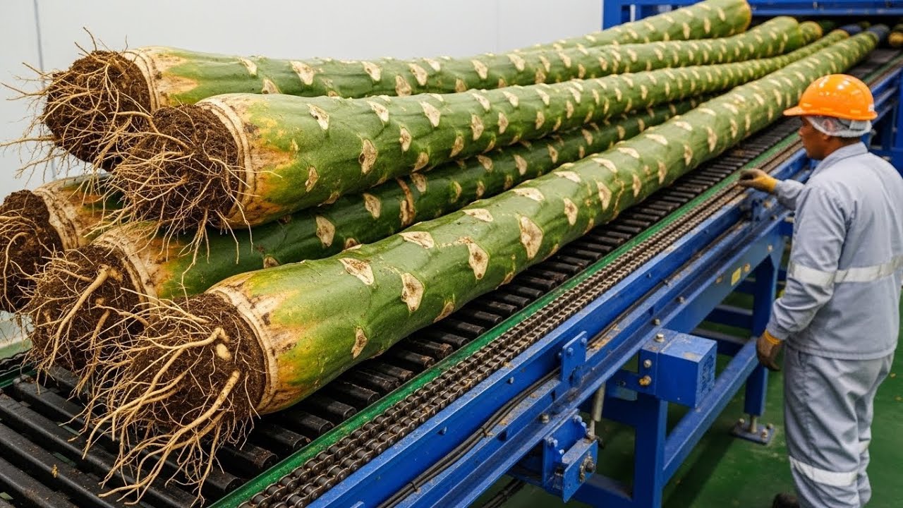 Inside a Papaya Tree Trunk Processing Factory You&rsquo;ve Never Seen Before